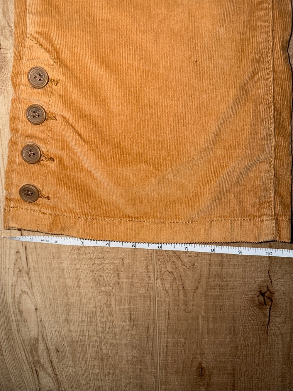 Pilcro and the Letterpress Corduroy Boot Cut Pants in Camel Brown - Picture 8 of 10